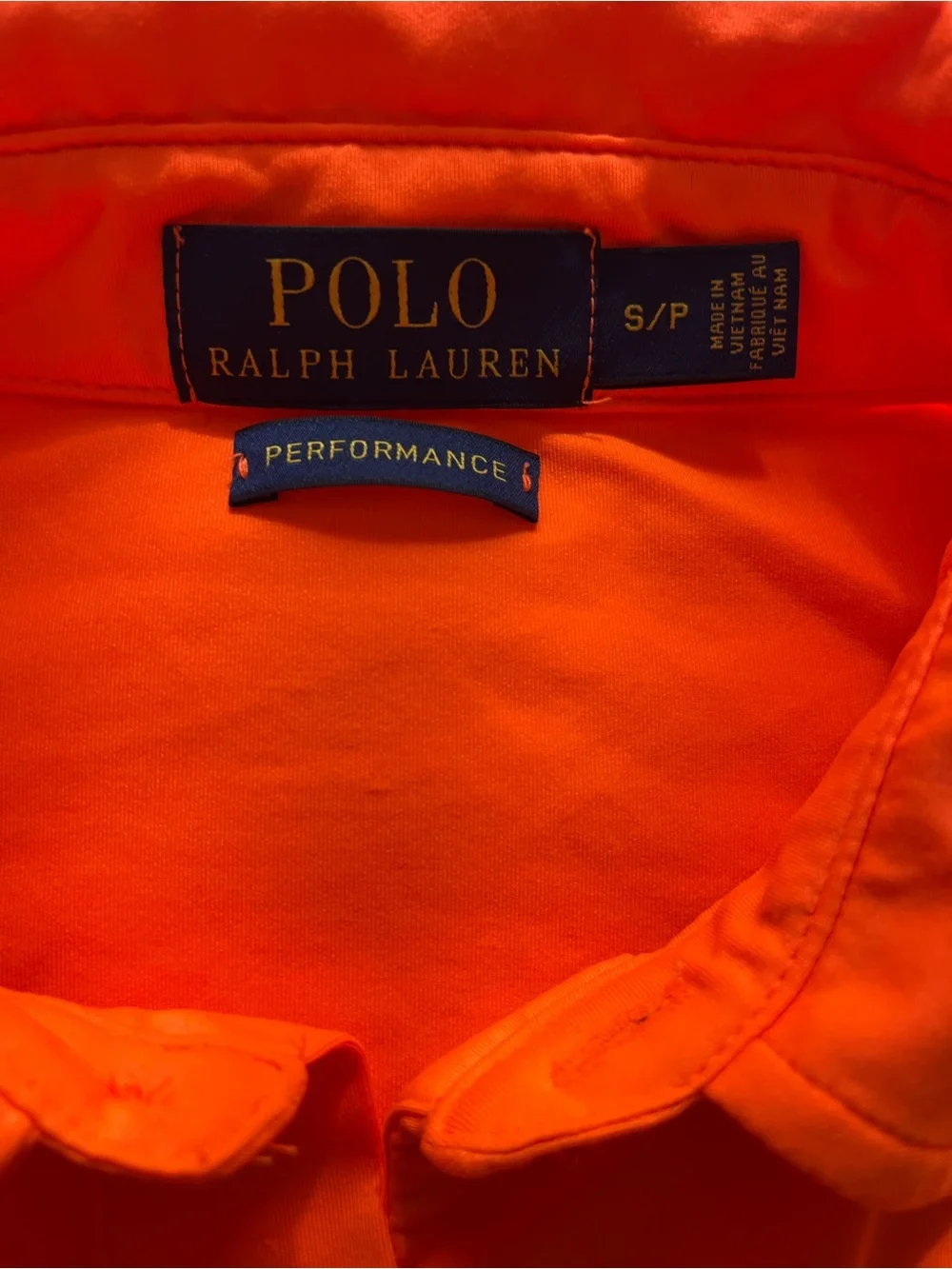 Ralph Lauren Men’s Bright Orange Performance Polo Shirt